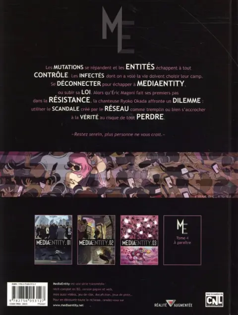 Verso de l'album MediaEntity .03