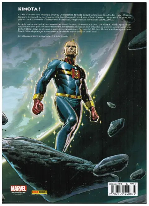Verso de l'album Miracleman Tome 1 Un rêve éthéré