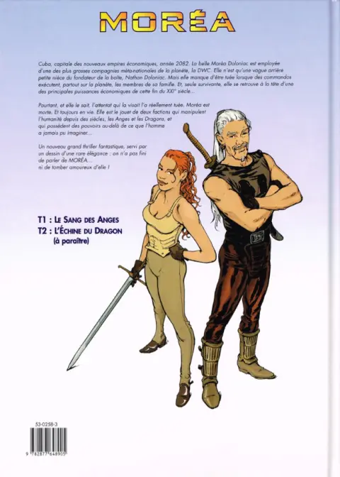 Verso de l'album Moréa Tome 1 Le sang des anges