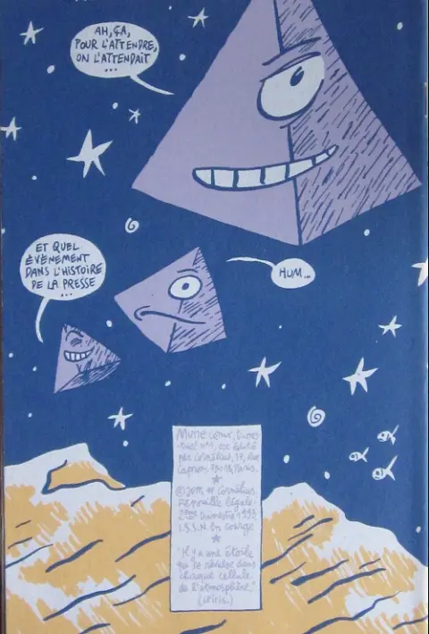 Verso de l'album Mune comix Tome 1