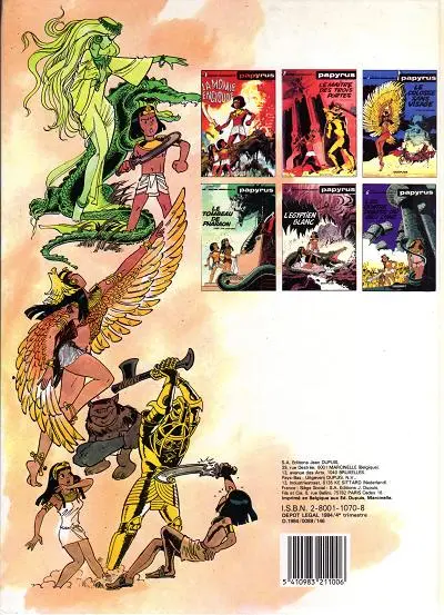 Verso de l'album Papyrus Tome 7 La vengeance des Ramsès