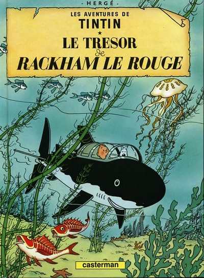 Couverture de l'album Tintin Tome 12 Le trésor de Rackham le Rouge
