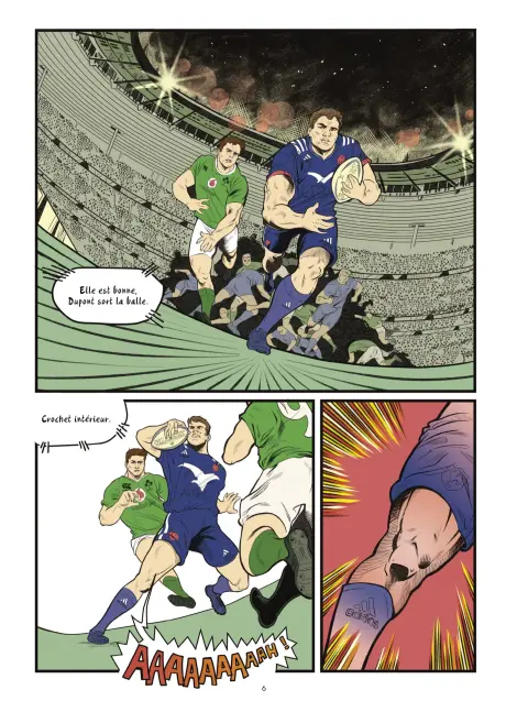 Planche de l'album Antoine Dupont je serai rugbyman
