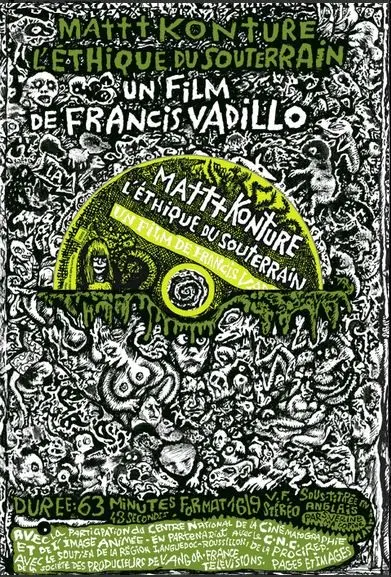 Planche de l'album Mattt Konture l'éthique du souterrain + Comixture jointe