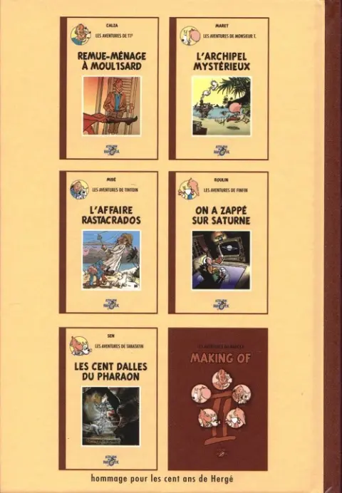 Verso de l'album Radock II Tome 3 Les aventures de Tintouin - L'affaire Rastacrados