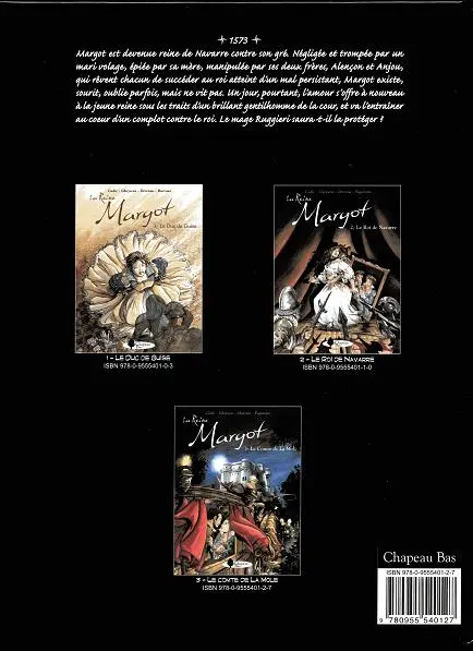 Verso de l'album La Reine Margot Tome 3 Le Comte de La Mole
