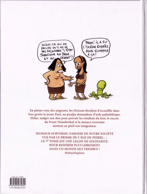 Verso de l'album Silex and the city 7 Poulpe fiction
