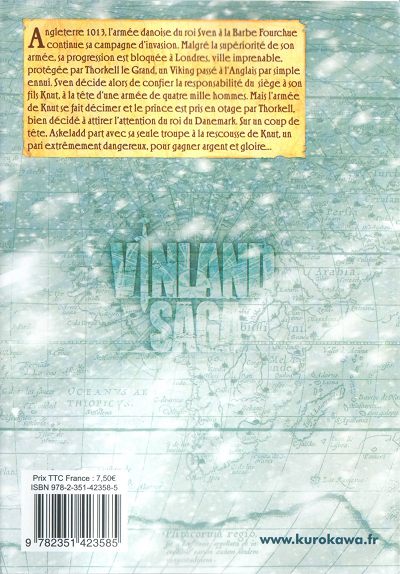 Verso de l'album Vinland Saga Volume 4