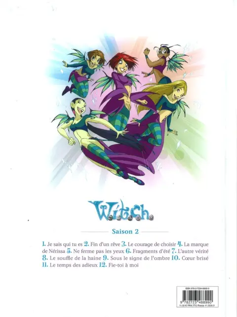 Verso de l'album W.I.T.C.H. Tome 2 Fin d'un rêve