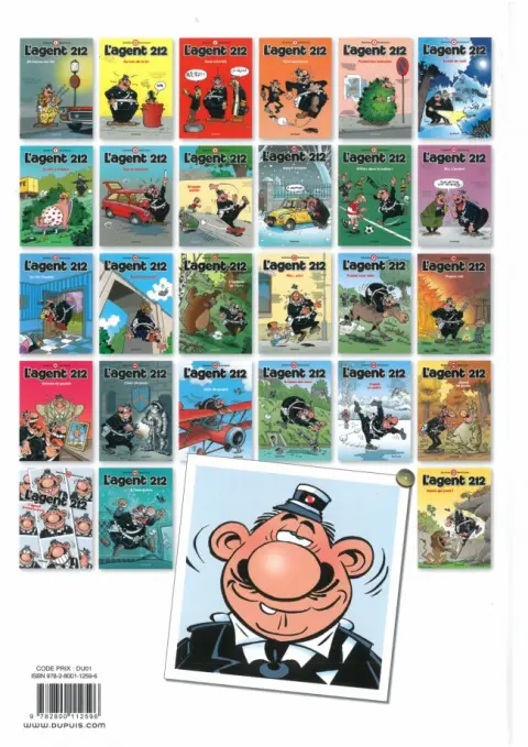 Verso de l'album L'Agent 212 Tome 6 Ronde de nuit
