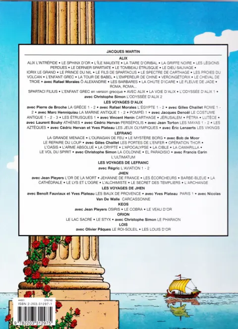 Verso de l'album Alix Tome 7 Le Dernier Spartiate