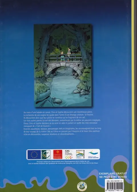 Verso de l'album Les aventures de Chris et Sophie Tome 2 On a volé l'œil de Vouivre