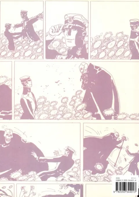 Verso de l'album Corto Maltese Tome 2 Les Helvétiques