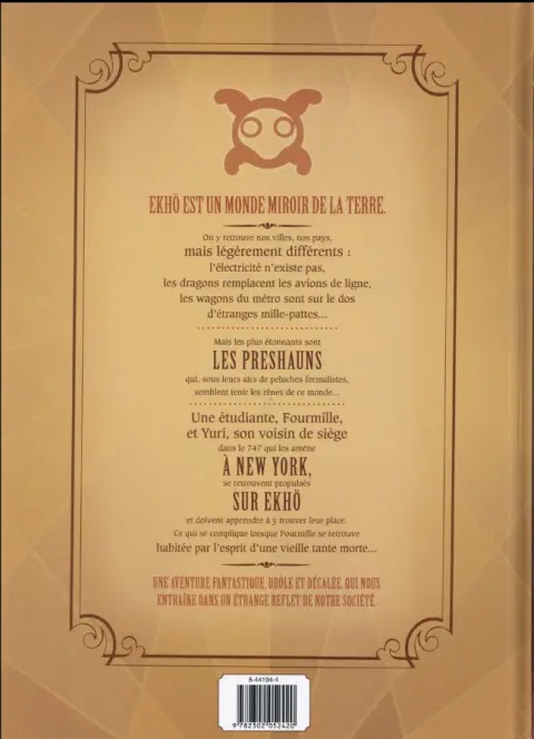 Verso de l'album Ekhö monde miroir Tome 1 New York