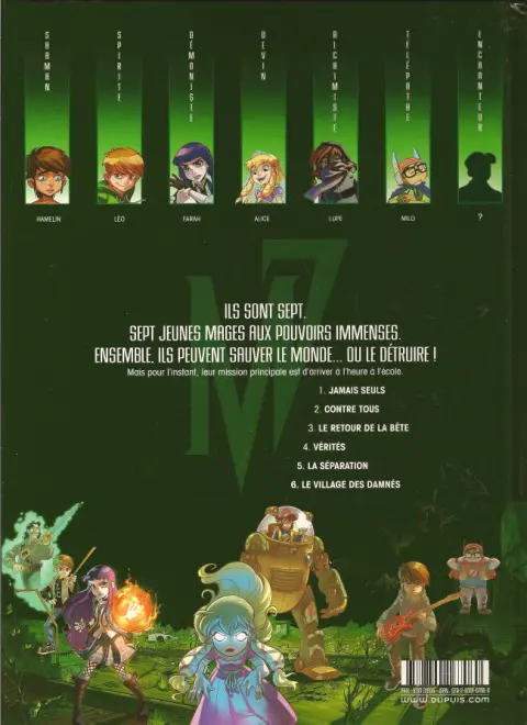 Verso de l'album Magic 7 3 Le retour de la bête !