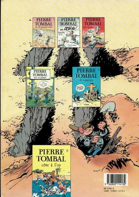 Verso de l'album Pierre Tombal Tome 2 Histoires d'os