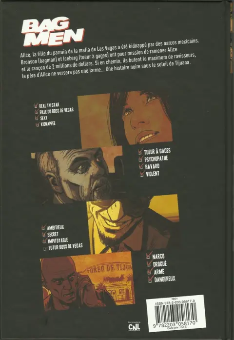 Verso de l'album Bag Men
