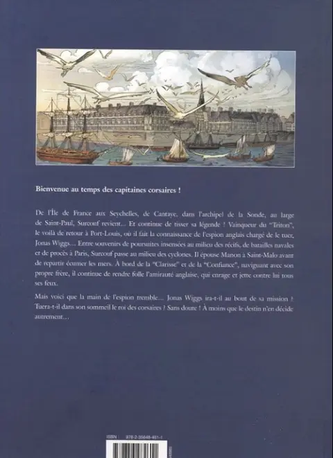 Verso de l'album Surcouf Tome 2 Le Tigre des Mers