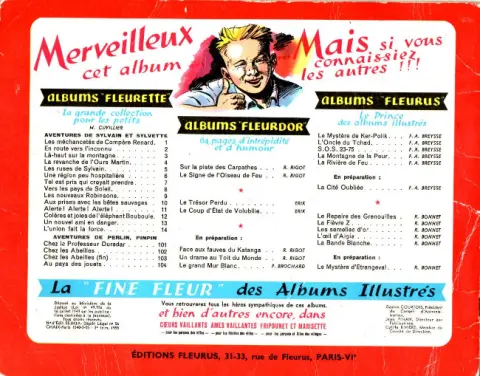 Verso de l'album Sylvain et Sylvette Tome 10 Aux prises avec les bêtes sauvages