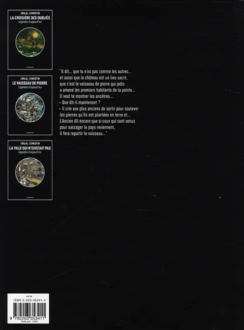 Verso de l'album Le Vaisseau de pierre