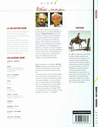 Verso de l'album Western