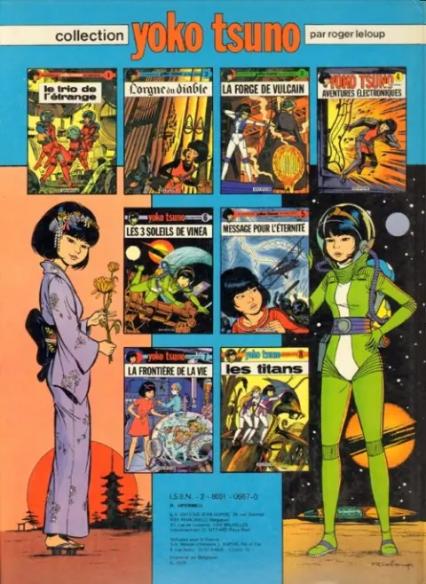 Verso de l'album Yoko Tsuno Tome 2 L'orgue du diable