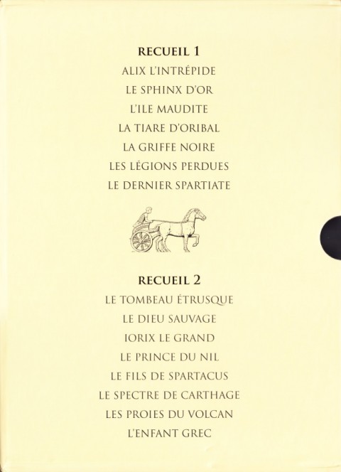 Verso de l'album Alix Les Premières Aventures