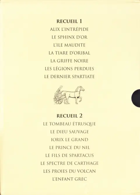 Verso de l'album Alix Les Premières Aventures