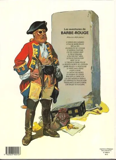 Verso de l'album Barbe-Rouge Tome 23 L'or maudit de Huacapac