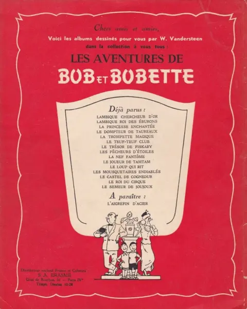 Verso de l'album Bob et Bobette Tome 15 Le semeur de joujoux