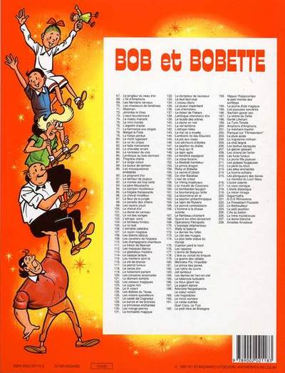 Verso de l'album Bob et Bobette Tome 228 Amadée amadoué