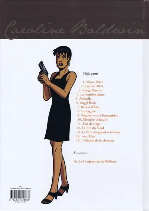Verso de l'album Caroline Baldwin Tome 15 L'ombre de la chouette