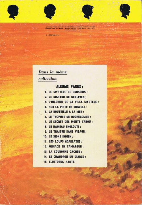 Verso de l'album La Patrouille des Castors Tome 16 Le fantôme