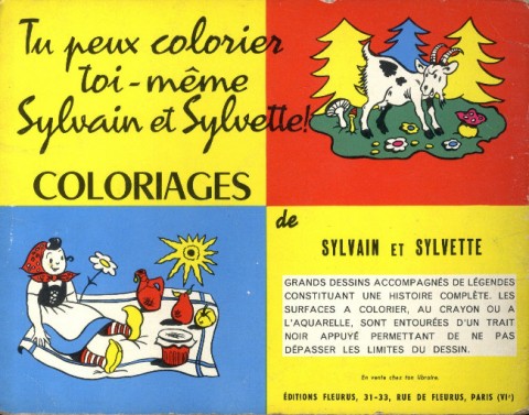 Verso de l'album Sylvain et Sylvette Tome 39 La grande peur du méchant loup