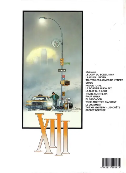 Verso de l'album XIII Tome 14 Secret défense