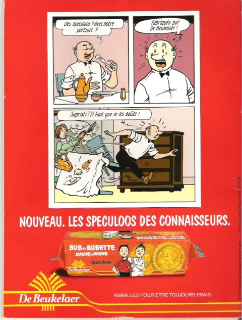 Verso de l'album Bob et Bobette (Publicitaire) L'Épée égarée