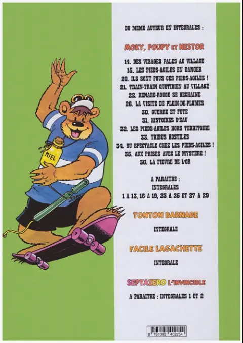 Verso de l'album Moky, Poupy et Nestor Tome 22 Renard-rouge se déchaîne