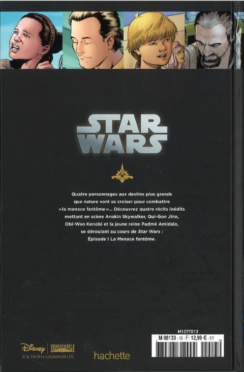 Verso de l'album Star Wars - Légendes - La Collection Tome 13 Episode I - La Menace Fantôme - Révélations