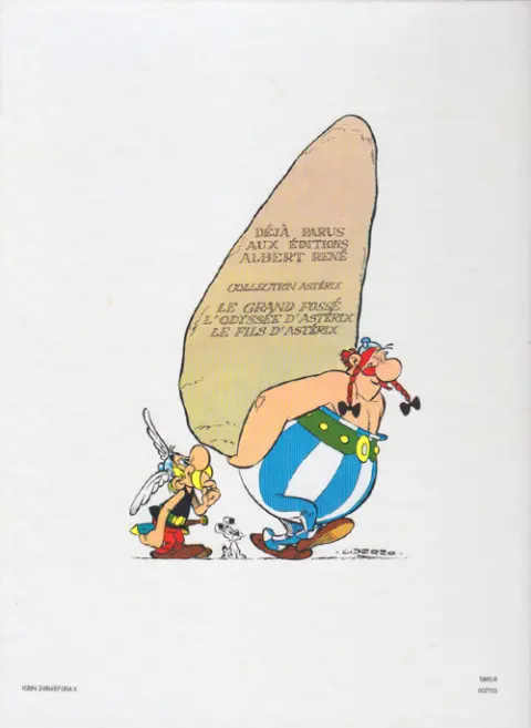 Verso de l'album Astérix Tome 26 L'odyssée d'Astérix