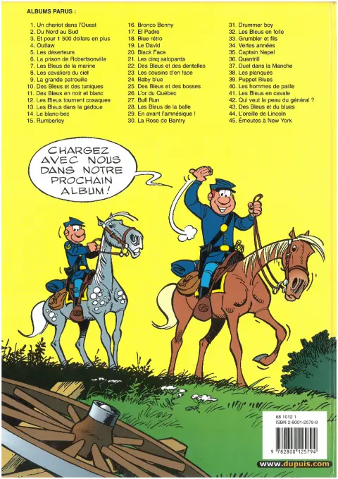 Verso de l'album Les Tuniques Bleues Tome 40 Les hommes de paille