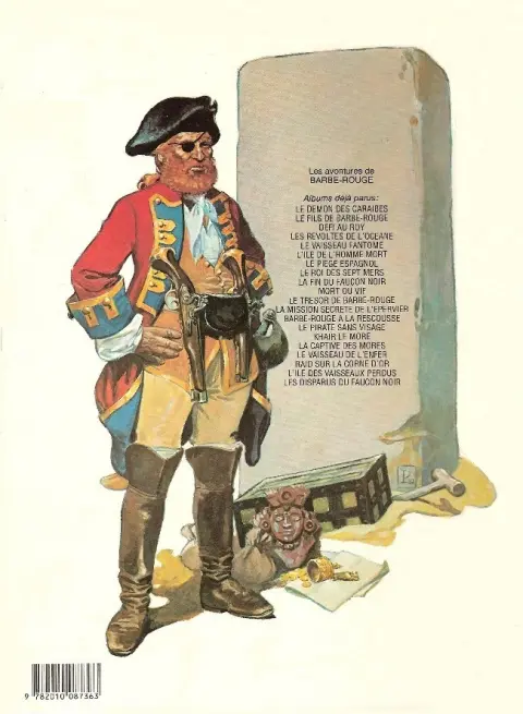 Verso de l'album Barbe-Rouge Tome 21 Les disparus du Faucon Noir