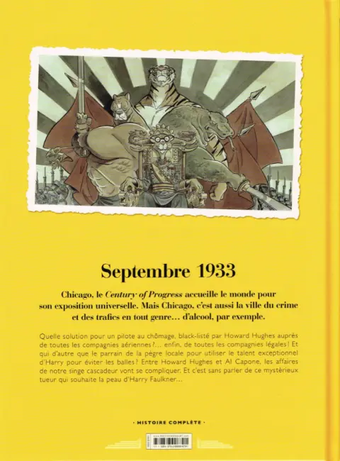 Verso de l'album Les Ailes du singe Tome 3 Chicago