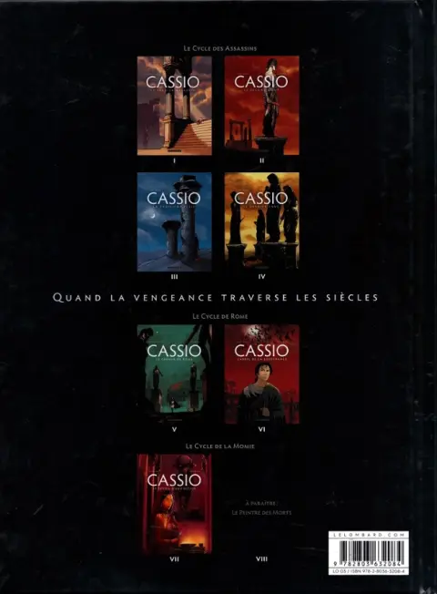 Verso de l'album Cassio Tome 7 Le réveil d'une déesse