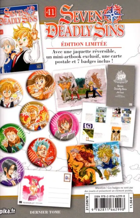 Verso de l'album Seven Deadly Sins 41