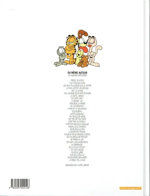 Verso de l'album Garfield Tome 16 Fait feu de tout bois