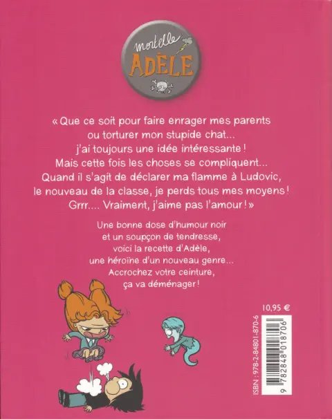 Verso de l'album Mortelle Adèle Tome 4 J'aime pas l'amour !