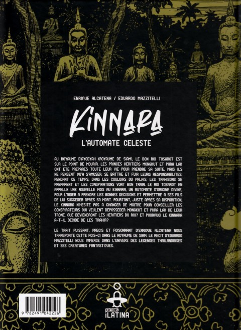 Verso de l'album Kinnara L'automate celeste