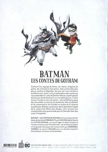 Verso de l'album Batman : Les Contes de Gotham