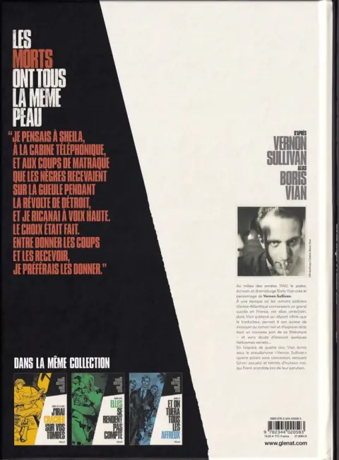 Verso de l'album Les morts ont tous la même peau
