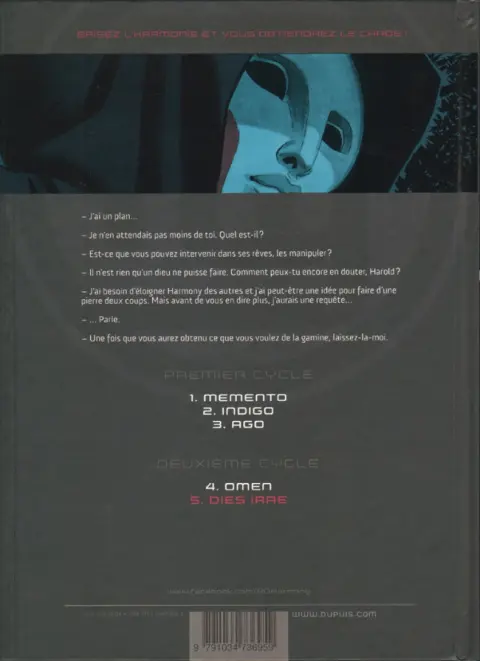 Verso de l'album Harmony Tome 5 Dies Irae